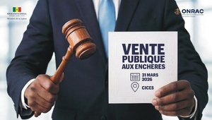 ​ONRAC : 20 ventes aux enchères, plus de 6 000 biens vendus et près de 5 milliards FCFA mobilisés