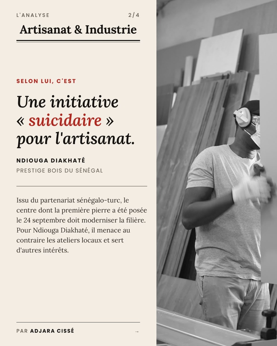 Centre d'usinage de Diamniadio : « une initiative suicidaire » pour l'artisanat sénégalais Centre d'usinage de Diamniadio : « une initiative suicidaire » pour l'artisanat sénégalais